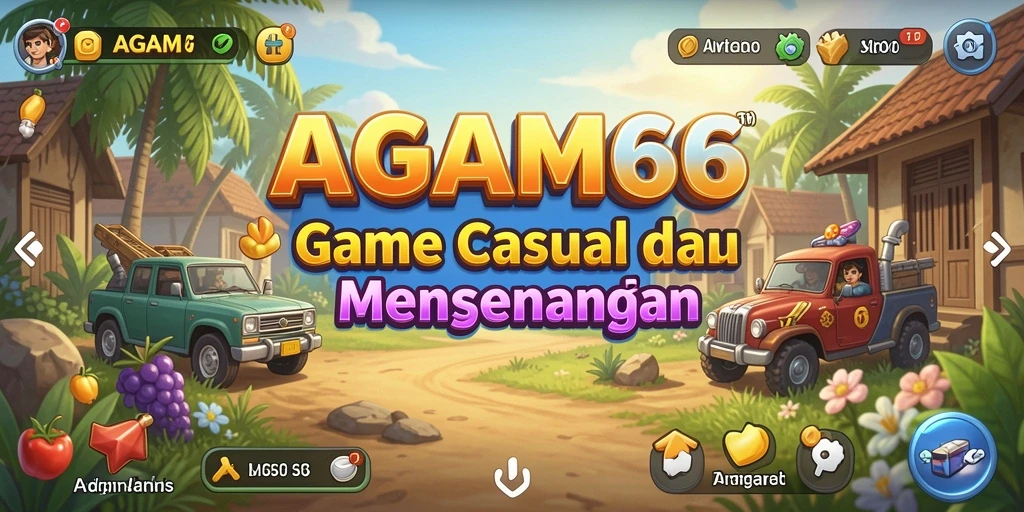 Tampilan gameplay AGAM66 yang menarik dan penuh warna.