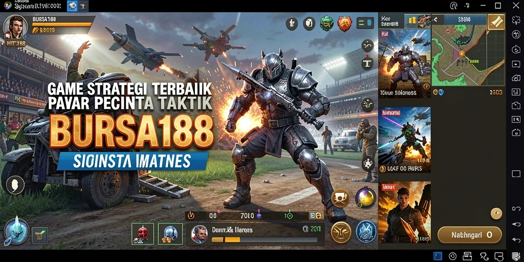 Tampilan gameplay BURSA188 yang mendebarkan dan strategis.