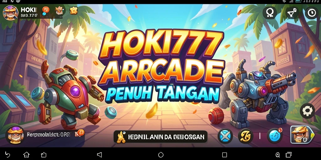 Tampilan gameplay HOKI777 dengan aksi penuh warna dan tantangan seru.