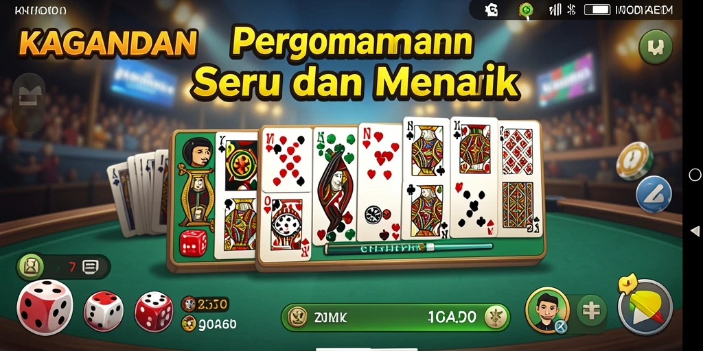 Screenshot KAGANDAN menunjukkan momen seru permainan domino.