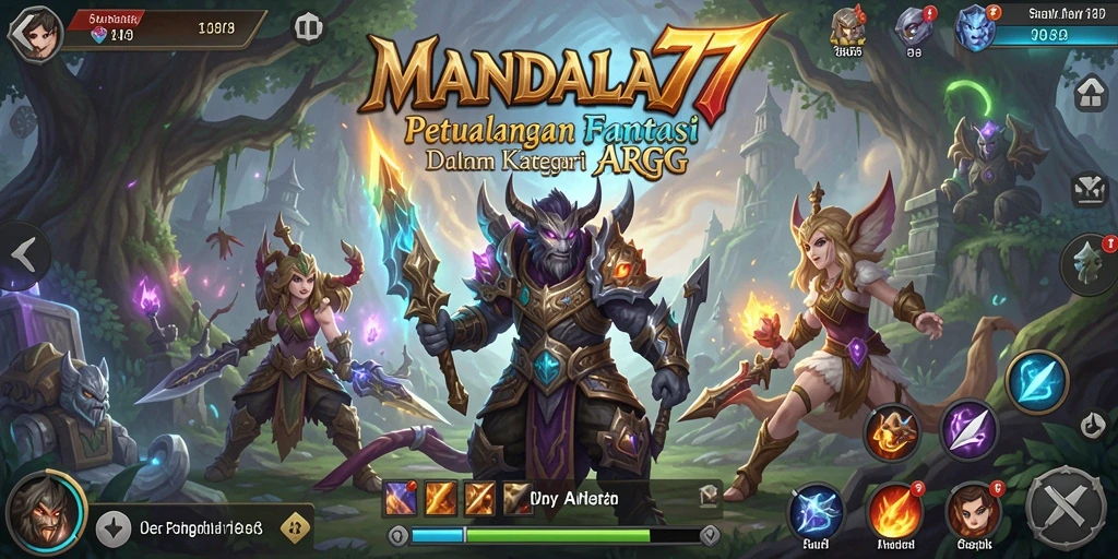 Gameplay MANDALA77 yang penuh aksi dan petualangan.
