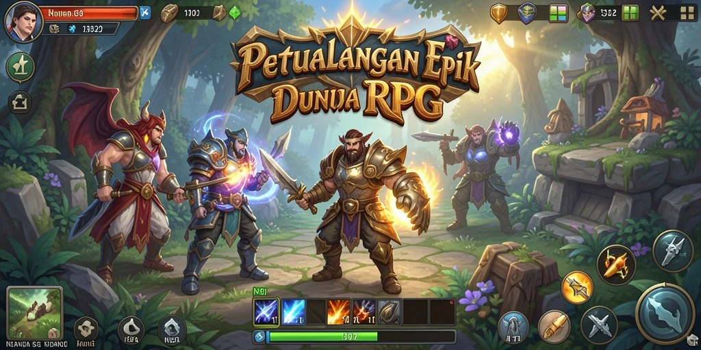 Screenshot N32 menampilkan gameplay seru dalam petualangan RPG.