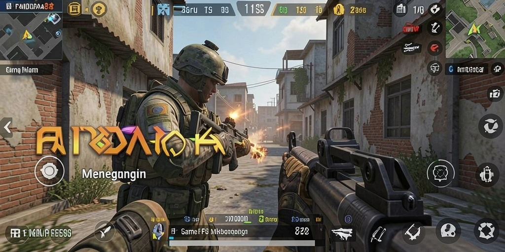Screenshot PANDORA88 menampilkan momen menegangkan saat pertempuran FPS.