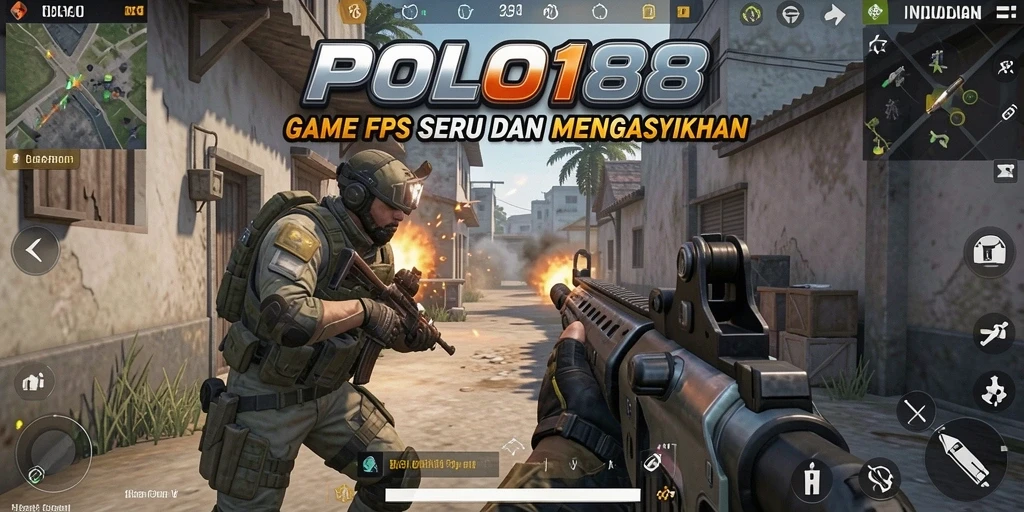 Screenshot gameplay POLO188 menampilkan aksi ketegangan dari permainan FPS.