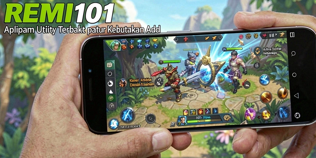 Tampilan aplikasi REMI101 dengan fitur Utility yang menarik.