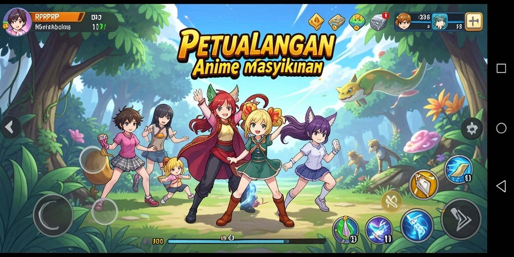 Tampilan screenshot RPRPRP menampilkan aksi seru dalam dunia Anime.