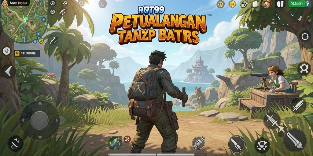 Tampilan gameplay RT99 yang menakjubkan dalam dunia terbuka.