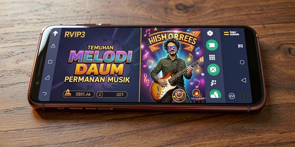 Tampilan gameplay <strong>RVIP3</strong> yang menyenangkan dengan karakter dan musik yang berwarna-warni.
