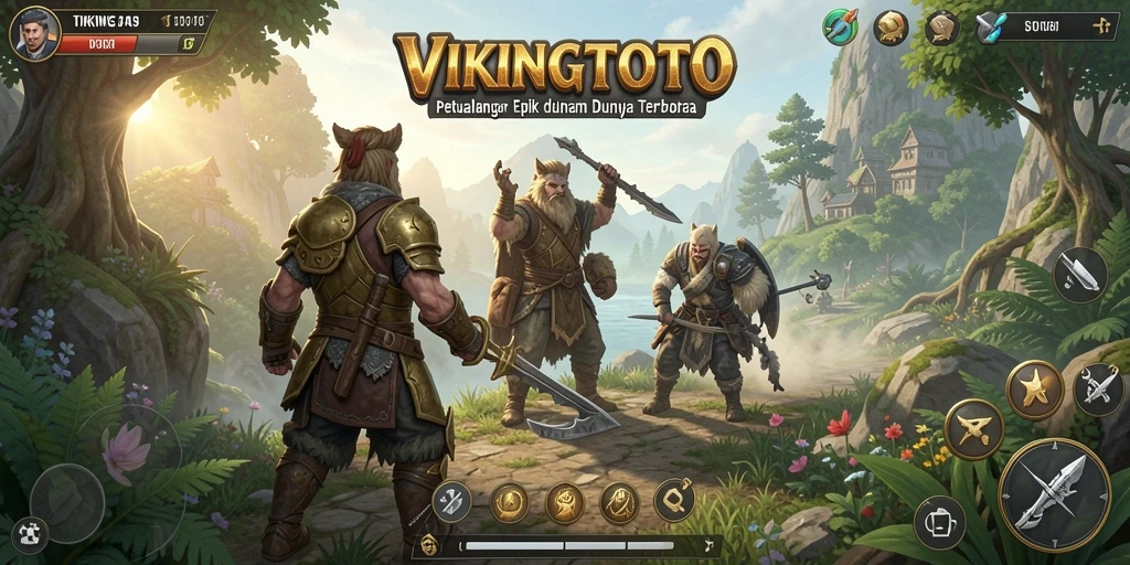 Tangkapan layar VIKINGTOTO menampilkan petualangan mendebarkan dalam dunia terbuka.