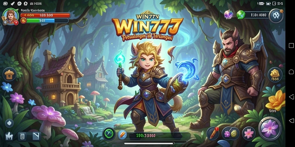 Tampilan gameplay seru di dunia petualangan WIN777.